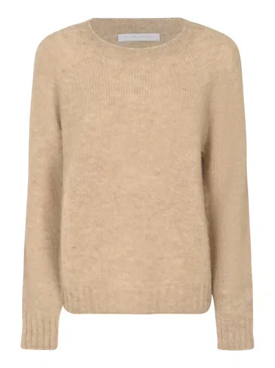 Oliver Lattughi Classic Knit Sweater In Sesamo