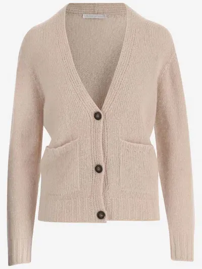 Oliver Lattughi Wool Blend Cardigan In Pink