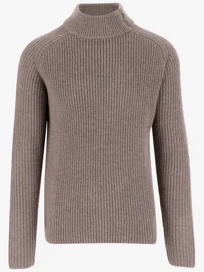 Oliver Lattughi Wool Blend Sweater In Brown