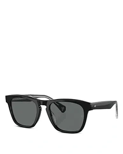 Oliver Peoples R-3 Wayfarer-frame Sunglasses In Grey Polar