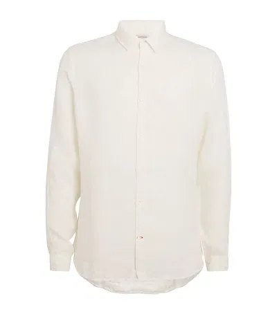 Oliver Spencer Linen Conduit Shirt In White