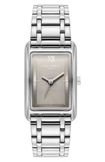 Olivia Burton Grove Watch, 21mm X 30mm In Gray/silver