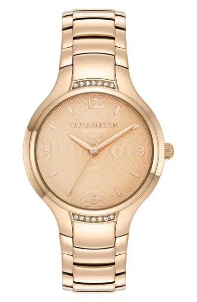 Olivia Burton Women's Lea Rose Gold-tone Stainless Steel Watch 34mm