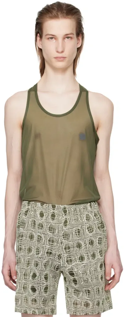 Olly Shinder Green Racerback Tank Top