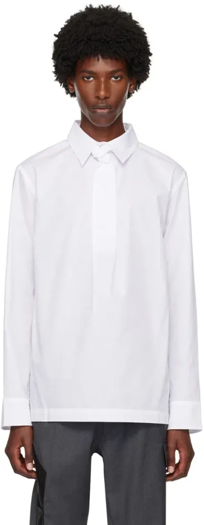 Olly Shinder White Vanishing Tie Shirt