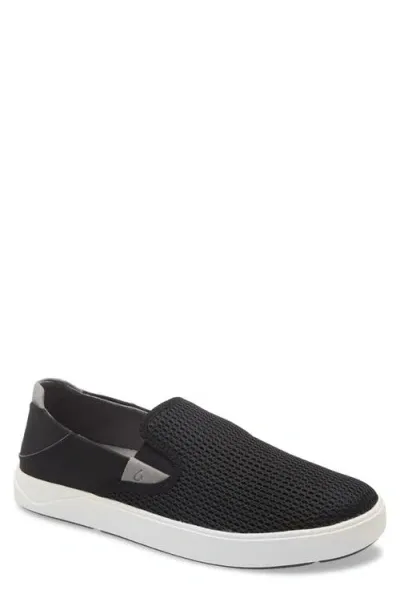 Olukai Lae'ahi Slip-on Sneaker In Black/black