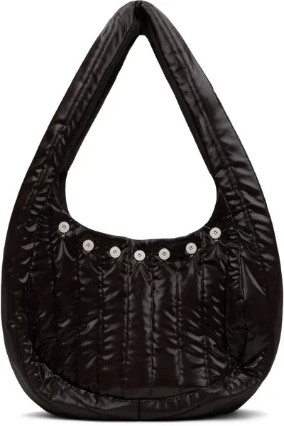 Omar Afridi Brown Quilted Lidia Tote In Black