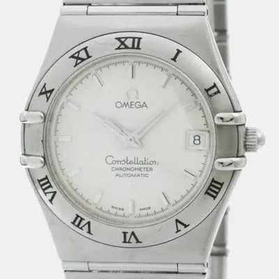 Pre-owned Omega Silver Stainless Steel Constellation 1502.30 Automatic Men's Wristwatch 36 Mm