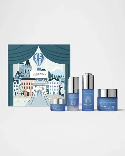 Omorovicza Limited Edition Blue Diamond Quartet Gift Set In White