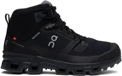 On Black Cloudrock 2 Waterproof Sneakers In Black | Eclipse