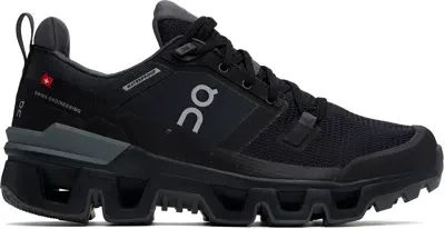 On Black Cloudwander Waterproof Sneakers In Black | Eclipse