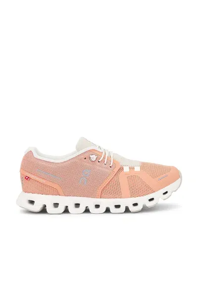 On Cloud 5 Sneaker In Flamingo & Pearl