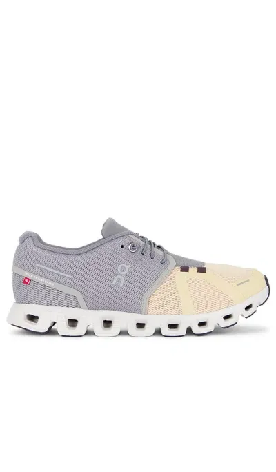 On Cloud 5 Sneaker In Fog & Savannah