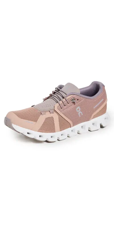 On Cloud 5 Sneakers Rosebrown/fog In Rosebrown & Fog