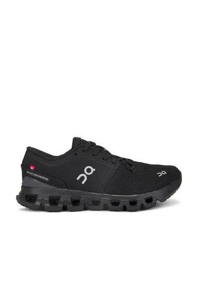 On Cloud X 4 Sneaker In Black/eclipse