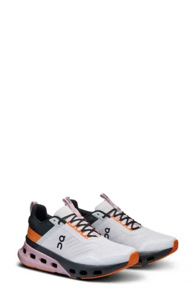 On Cloudnova X Training Sneaker In Frost/orange