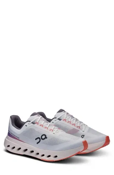 On Cloudsurfer Next Running Shoe In White/flame