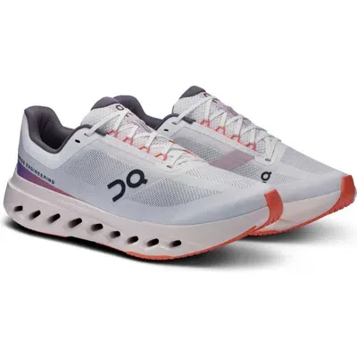 On Cloudsurfer Next Running Shoe In White/flame