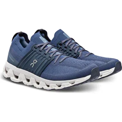 On Cloudswift 3 Running Shoe In Denim/midnight