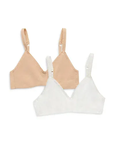 On Gossamer Cabana Bralette In Champage/white