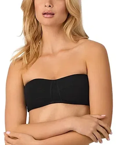 On Gossamer Cabana Strapless Bandeau Bra In Black