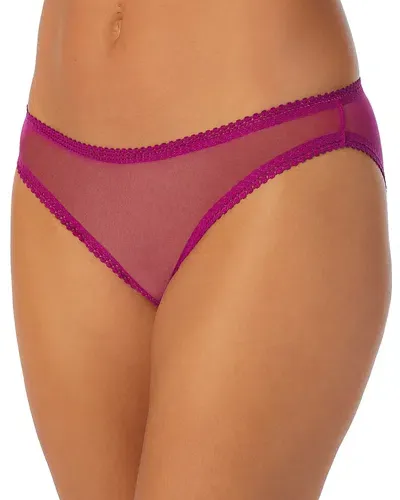 On Gossamer Mesh Hip Bikini In Purple Wine