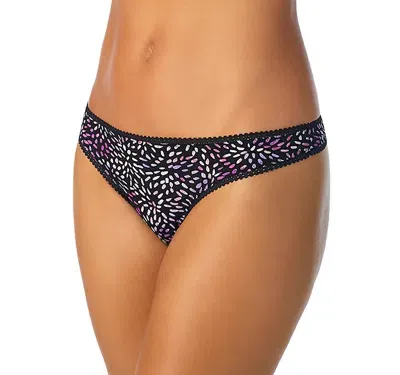 On Gossamer Printed Hipster Thong In Confetti Burst