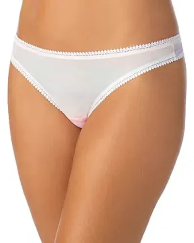 On Gossamer Printed Hipster Thong In Sunsetstripe