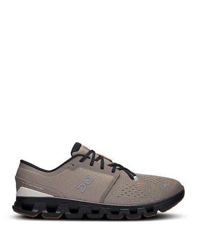 On Cloud X 4 Training Shoe In Fog Black