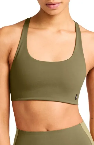 On Movement Strappy Sports Bra In Hunter