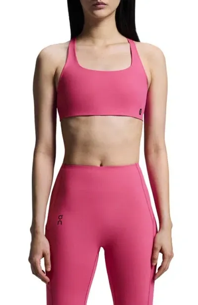 On Movement Strappy Sports Bra In Pink