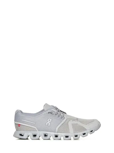 On Running Men's Cloud 5 Fog Alloy Trainers In Grey Fabric