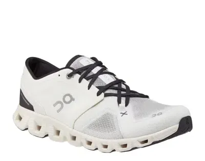 On Running Cloud X 3 Ivory/black Men's Running Shoes 60.98706 In White