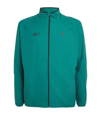 On Running X Beams Track Jacket In Green