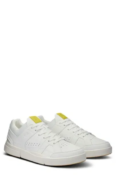 On The Roger Clubhouse Tennis Sneaker In White/gecko