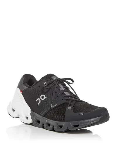 On Cloudflyer 4 Mesh And Rubber Sneakers In Black Wh