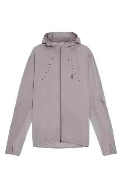 On X Post Archive Facti Hooded Running Jacket In Gray