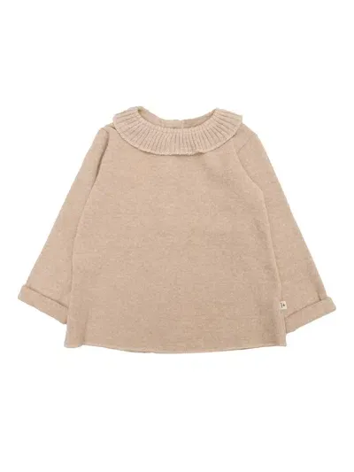 One More In The Family Kids' Blouse In Beige