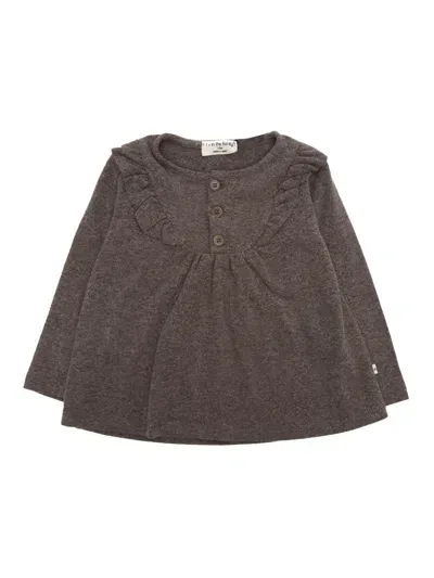 One More In The Family Kids' Blouse In Gray