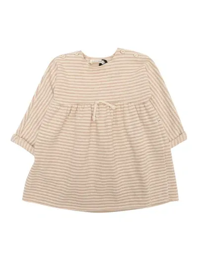 One More In The Family Kids' Dress In Beige