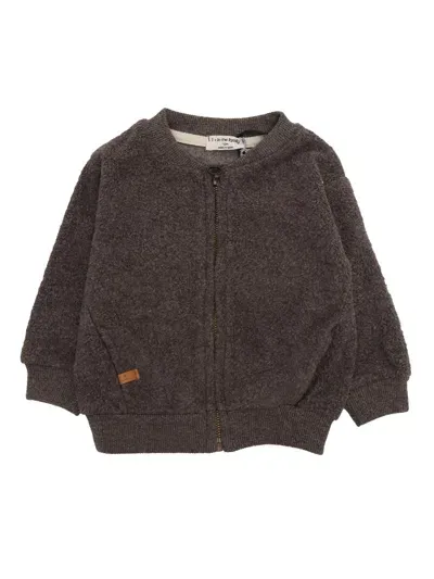 One More In The Family Kids' Zipper Jacket In Gray