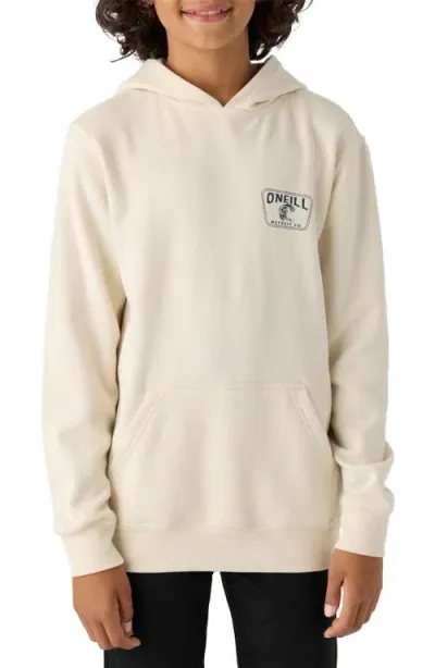 O'neill Kids' Fifty Two Graphic Hoodie In Cream