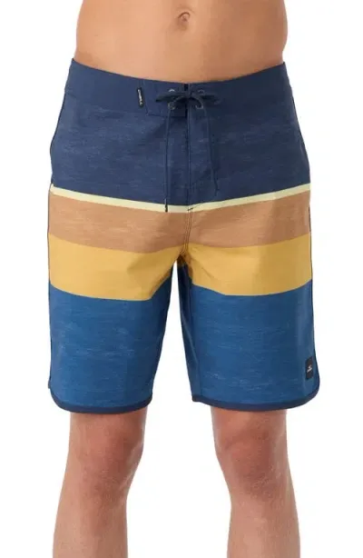 O'neill Men's Lennox Scallop 19" Stretch Shorts In Indigo