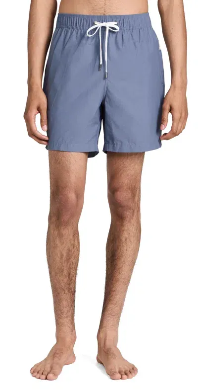 Onia Charles 7 Swim Trunks In Blue Gray