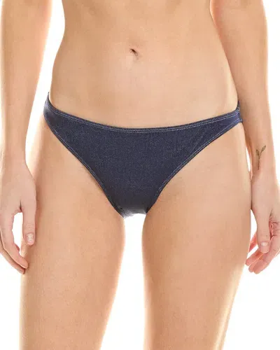 Onia Low-rise Bikini Bottom In Grey