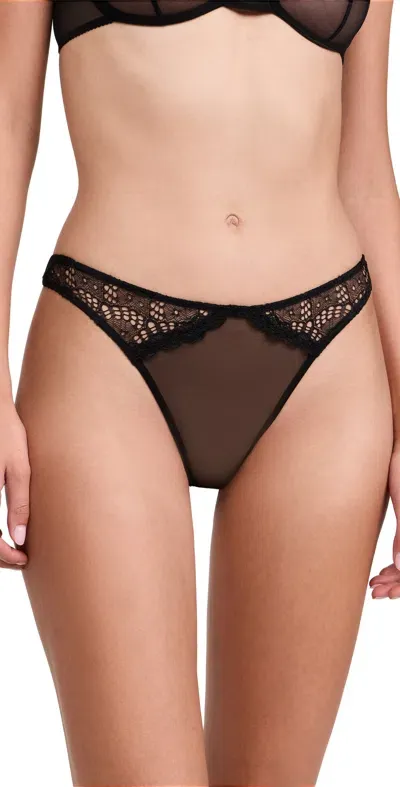 Only Hearts Darby Thong Black