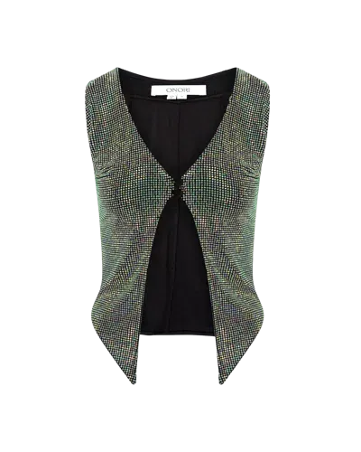 Onori Crystal Vest In Black