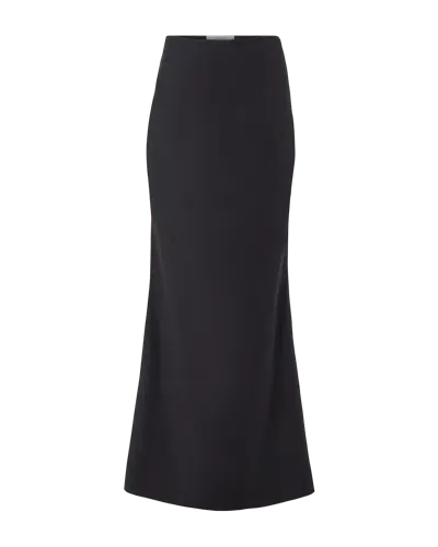 Onori Midi Matte Skirt In Black