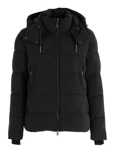 Onthebund Logo Padded Coat In Black