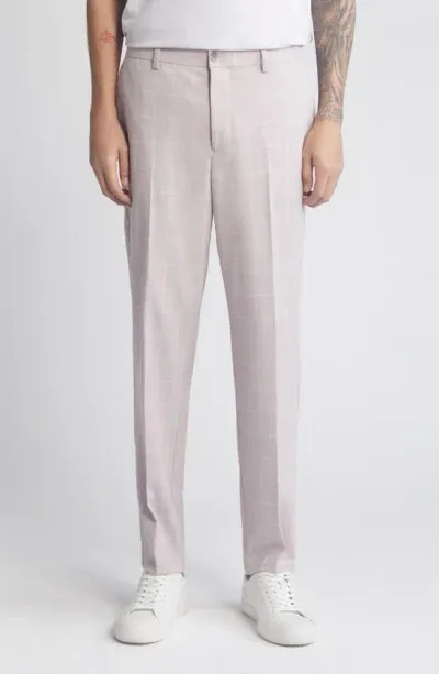 Open Edit Plaid Pants In Pink-white Genoa Pane